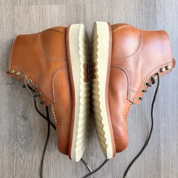 Grant Stone Brass Boot in Saddle Tan Men's 8.5E